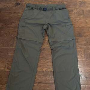 Columbia Silver Ridge Convertible Hiking Pants - Olive Green, Size 40x34
